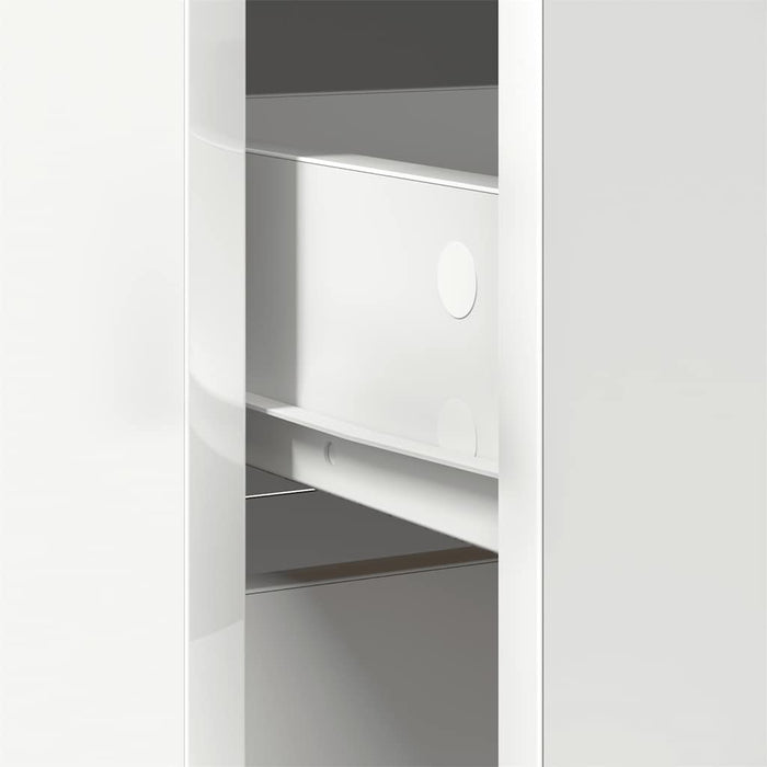 Bufetă cu sertar alb 80x34x76 cm lemn prelucrat - WALTI WALTI