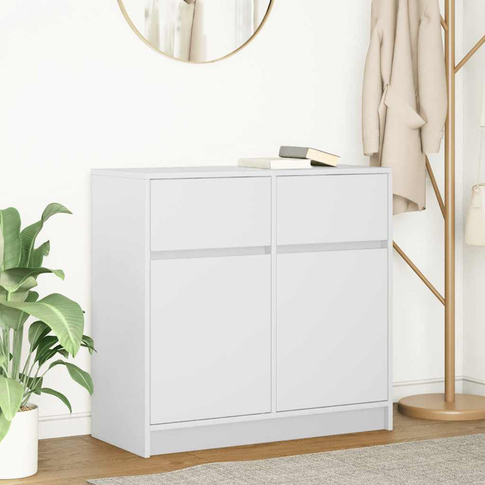 Bufetă cu sertar alb 80x34x76 cm lemn prelucrat - WALTI WALTI