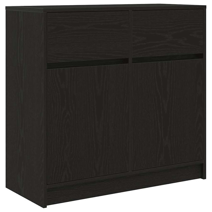 Bufetă cu sertar Stejar negru 80x34x76 cm Lemn prelucrat - WALTI WALTI