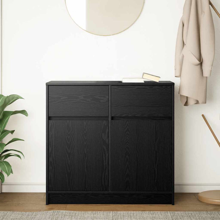 Bufetă cu sertar Stejar negru 80x34x76 cm Lemn prelucrat - WALTI WALTI