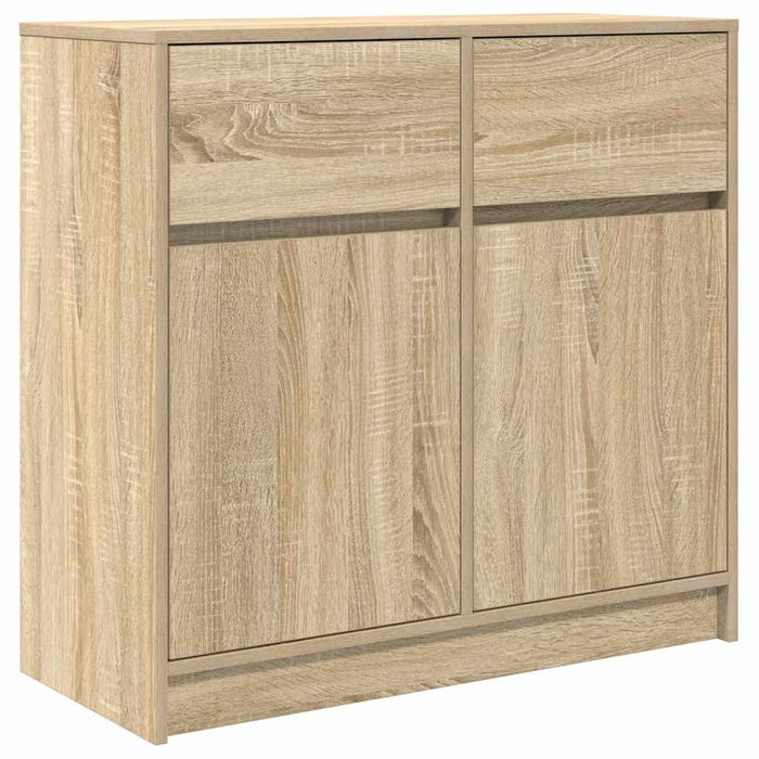 Bufetă cu sertar Stejar Sonoma 80x34x76 cm Lemn prelucrat - WALTI WALTI