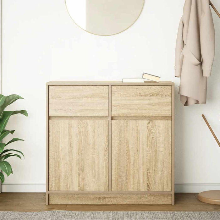 Bufetă cu sertar Stejar Sonoma 80x34x76 cm Lemn prelucrat - WALTI WALTI