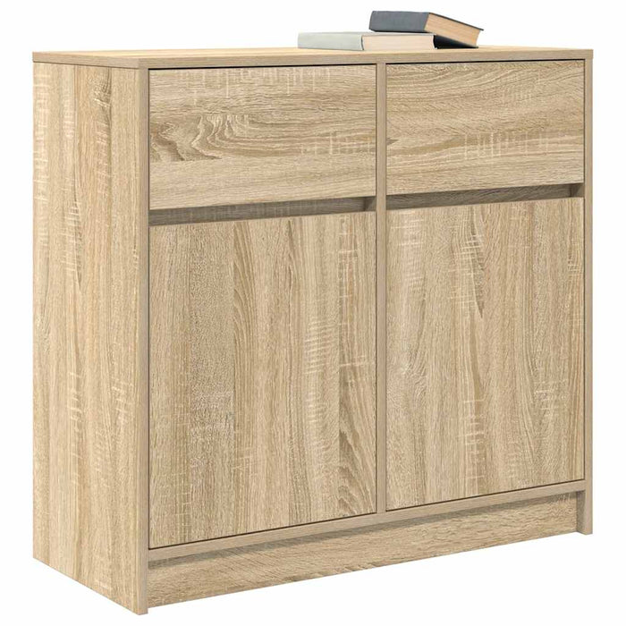 Bufetă cu sertar Stejar Sonoma 80x34x76 cm Lemn prelucrat - WALTI WALTI