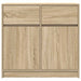 Bufetă cu sertar Stejar Sonoma 80x34x76 cm Lemn prelucrat - WALTI WALTI