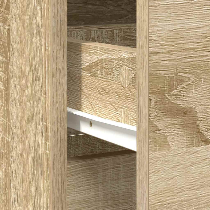 Bufetă cu sertar Stejar Sonoma 80x34x76 cm Lemn prelucrat - WALTI WALTI