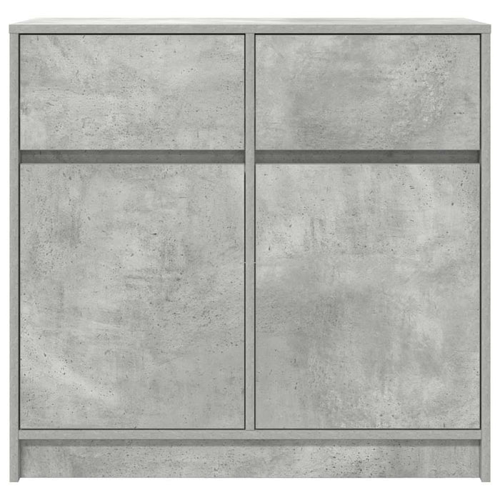 Bufetă cu sertar Gri beton 80x34x76 cm Lemn prelucrat - WALTI WALTI