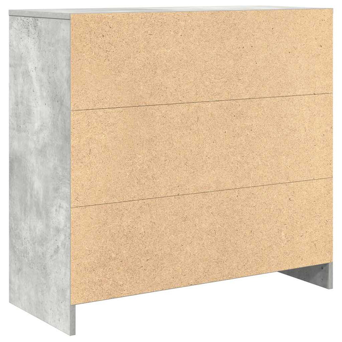 Bufetă cu sertar Gri beton 80x34x76 cm Lemn prelucrat - WALTI WALTI