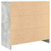 Bufetă cu sertar Gri beton 80x34x76 cm Lemn prelucrat - WALTI WALTI