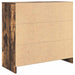Bufetă cu sertar stejar afumat 80x34x76 cm lemn de stratificat - WALTI WALTI