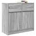 Bufetă cu sertar Gri Sonoma 80x34x76 cm Lemn prelucrat - WALTI WALTI