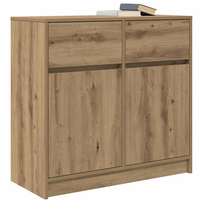 Bufetă cu sertar Artisan Stejar 80x34x76 cm Lemn prelucrat - WALTI WALTI