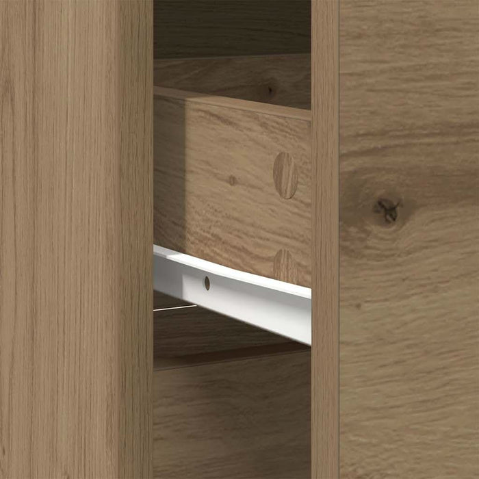 Bufetă cu sertar Artisan Stejar 80x34x76 cm Lemn prelucrat - WALTI WALTI