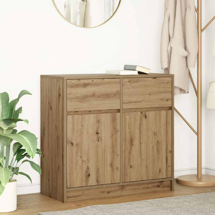Bufetă cu sertar Artisan Stejar 80x34x76 cm Lemn prelucrat - WALTI WALTI