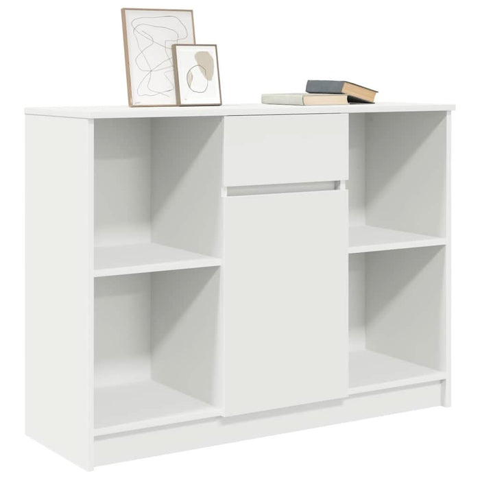 Bufetă cu sertar alb 101x35x76 cm din lemn prelucrat - WALTI WALTI