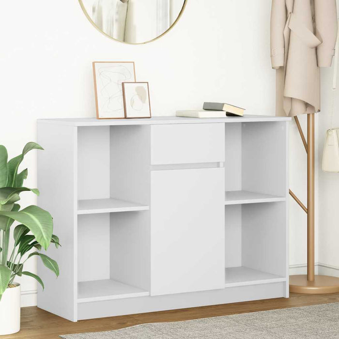 Bufetă cu sertar alb 101x35x76 cm din lemn prelucrat - WALTI WALTI
