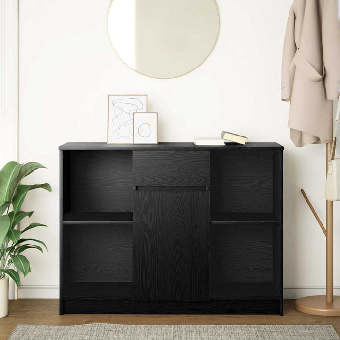 Bufetă cu sertar Stejar negru 101x35x76 cm Lemn prelucrat - WALTI WALTI