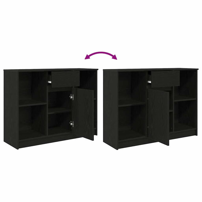 Bufetă cu sertar Stejar negru 101x35x76 cm Lemn prelucrat - WALTI WALTI
