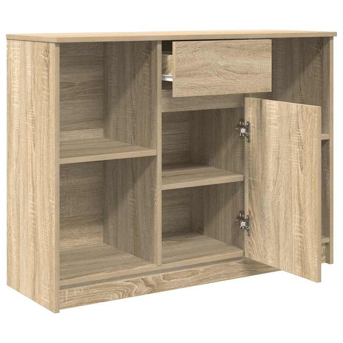 Bufetă cu sertar Stejar Sonoma 101x35x76 cm Lemn prelucrat - WALTI WALTI