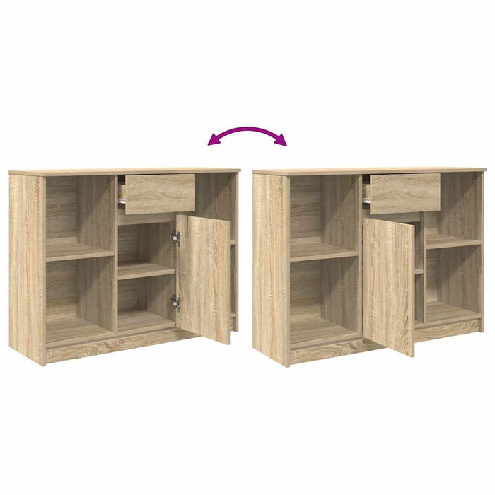 Bufetă cu sertar Stejar Sonoma 101x35x76 cm Lemn prelucrat - WALTI WALTI