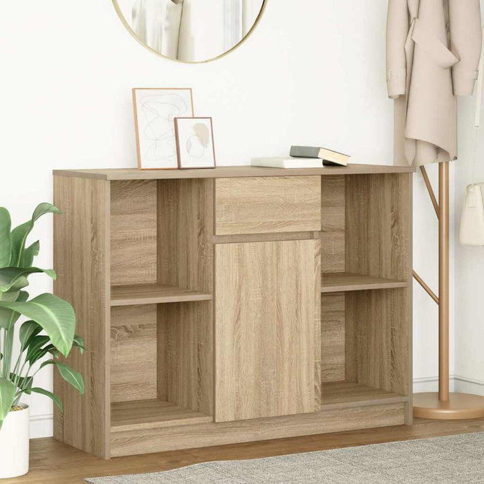 Bufetă cu sertar Stejar Sonoma 101x35x76 cm Lemn prelucrat - WALTI WALTI