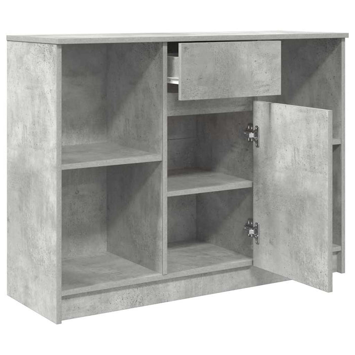Bufetă cu sertar Gri beton 101x35x76 cm Lemn prelucrat - WALTI WALTI