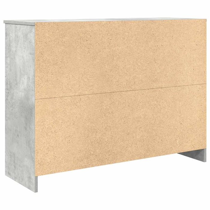 Bufetă cu sertar Gri beton 101x35x76 cm Lemn prelucrat - WALTI WALTI