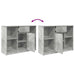 Bufetă cu sertar Gri beton 101x35x76 cm Lemn prelucrat - WALTI WALTI
