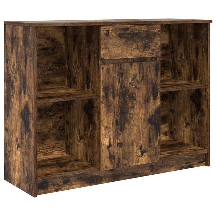 Bufetă cu sertar stejar afumat 101x35x76 cm lemn de stratificat - WALTI WALTI