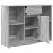 Bufetă cu sertar Gri Sonoma 101x35x76 cm Lemn prelucrat - WALTI WALTI