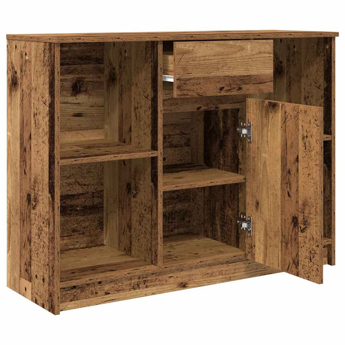 Bufetă cu sertar Lemn vechi 101x35x76 cm Lemn prelucrat - WALTI WALTI