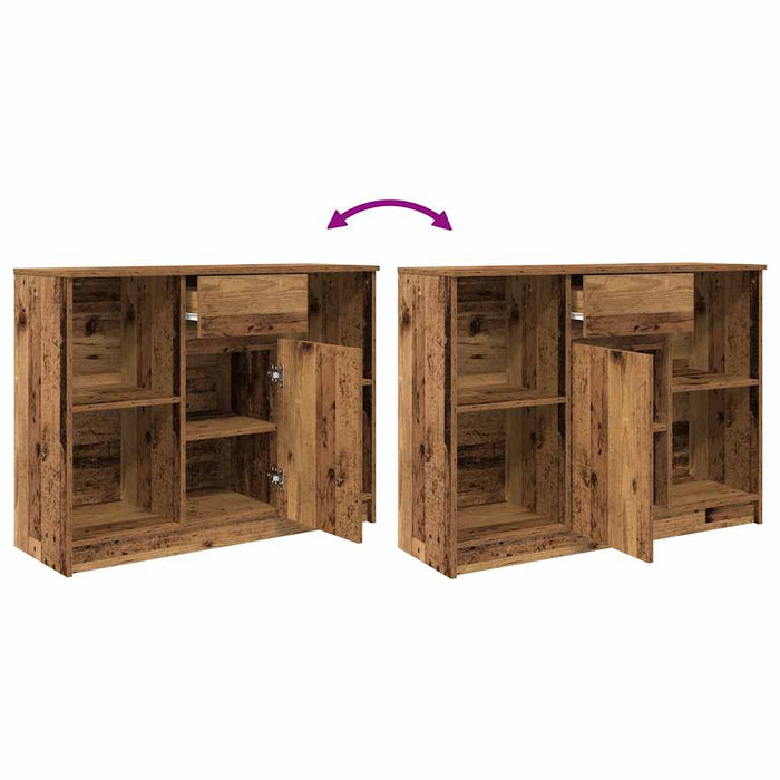 Bufetă cu sertar Lemn vechi 101x35x76 cm Lemn prelucrat - WALTI WALTI