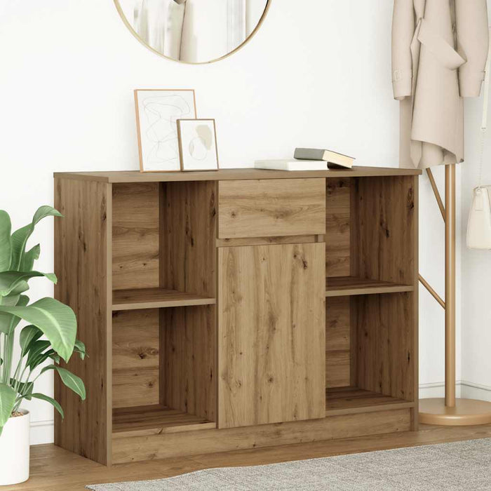 Bufetă cu sertar Artisan Stejar 101x35x76 cm Lemn prelucrat - WALTI WALTI