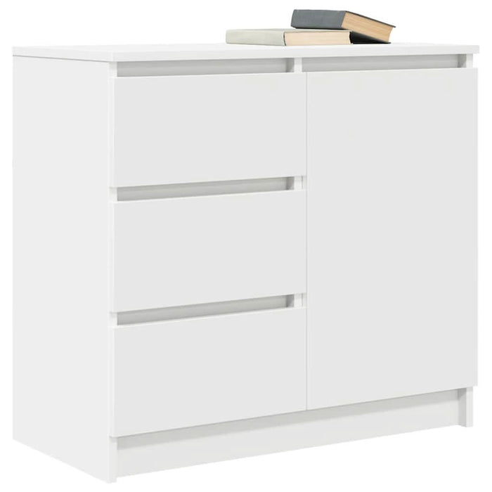 Bufetă cu sertar alb 71x35x65 cm din lemn prelucrat - WALTI WALTI