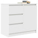 Bufetă cu sertar alb 71x35x65 cm din lemn prelucrat - WALTI WALTI