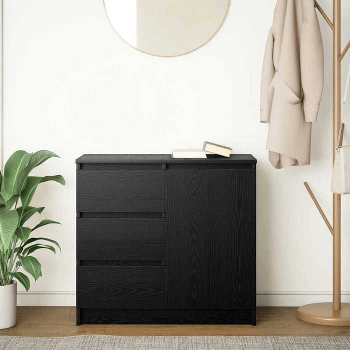 Bufetă cu sertar Stejar negru 71x35x65 cm Lemn prelucrat - WALTI WALTI