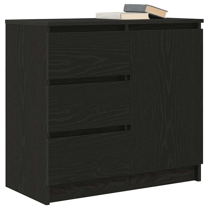 Bufetă cu sertar Stejar negru 71x35x65 cm Lemn prelucrat - WALTI WALTI