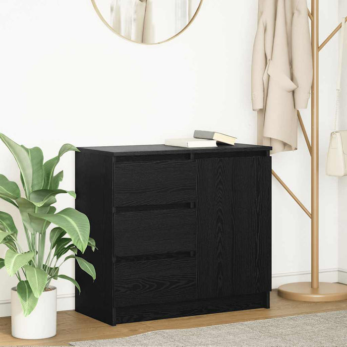 Bufetă cu sertar Stejar negru 71x35x65 cm Lemn prelucrat - WALTI WALTI