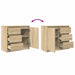 Bufetă cu sertar Stejar Sonoma 71x35x65 cm Lemn prelucrat - WALTI WALTI