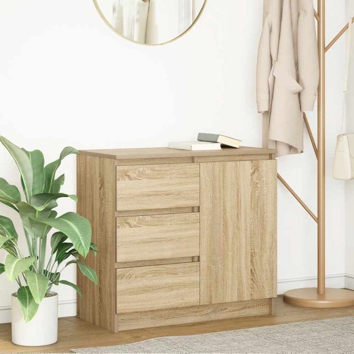 Bufetă cu sertar Stejar Sonoma 71x35x65 cm Lemn prelucrat - WALTI WALTI