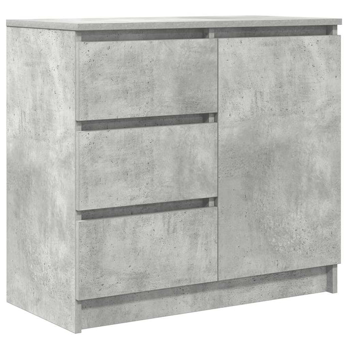 Bufetă cu sertar Gri beton 71x35x65 cm Lemn prelucrat - WALTI WALTI