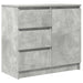 Bufetă cu sertar Gri beton 71x35x65 cm Lemn prelucrat - WALTI WALTI