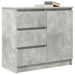 Bufetă cu sertar Gri beton 71x35x65 cm Lemn prelucrat - WALTI WALTI