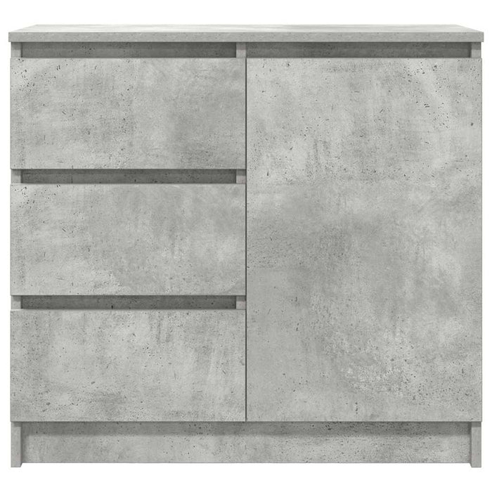 Bufetă cu sertar Gri beton 71x35x65 cm Lemn prelucrat - WALTI WALTI