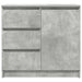 Bufetă cu sertar Gri beton 71x35x65 cm Lemn prelucrat - WALTI WALTI