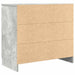 Bufetă cu sertar Gri beton 71x35x65 cm Lemn prelucrat - WALTI WALTI