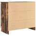 Bufetă cu sertar stejar afumat 71x35x65 cm lemn de stratificat - WALTI WALTI