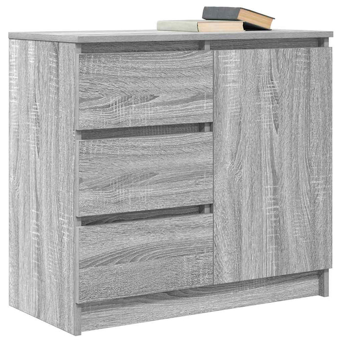 Bufetă cu sertar Gri Sonoma 71x35x65 cm Lemn prelucrat - WALTI WALTI