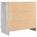 Bufetă cu sertar Gri Sonoma 71x35x65 cm Lemn prelucrat - WALTI WALTI