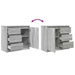 Bufetă cu sertar Gri Sonoma 71x35x65 cm Lemn prelucrat - WALTI WALTI