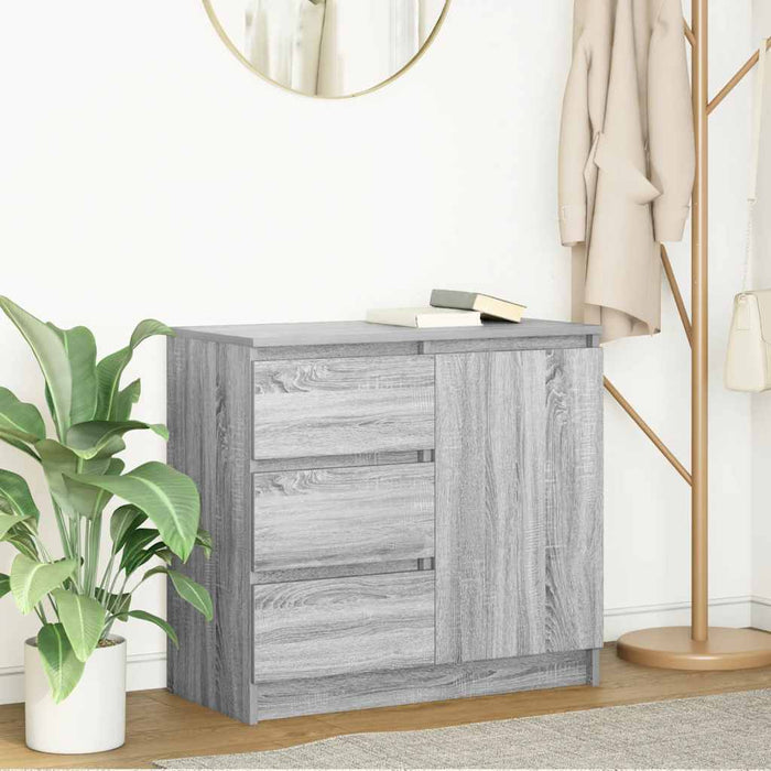 Bufetă cu sertar Gri Sonoma 71x35x65 cm Lemn prelucrat - WALTI WALTI